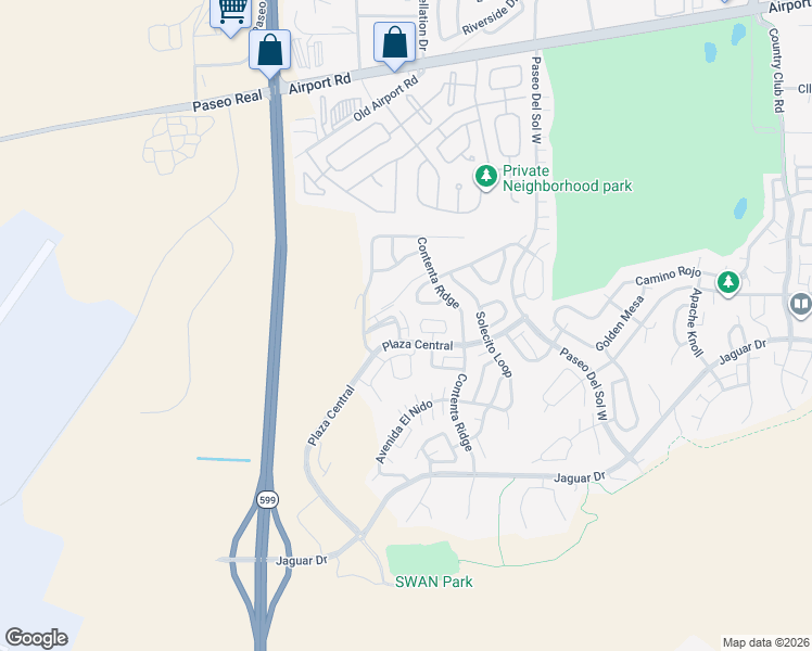 map of restaurants, bars, coffee shops, grocery stores, and more near 7252 Vuelta De La Luz in Santa Fe