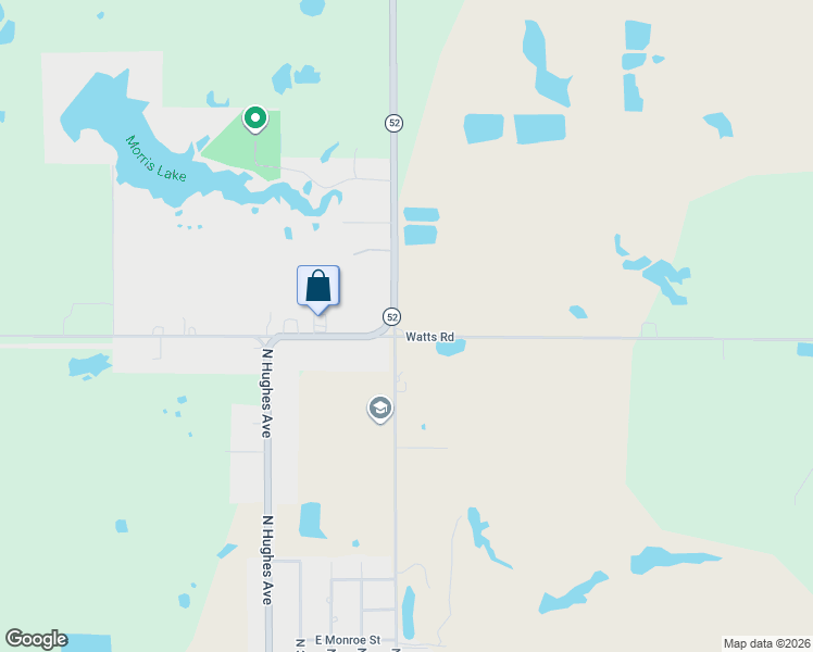 map of restaurants, bars, coffee shops, grocery stores, and more near 15980 Oklahoma 52 in Morris