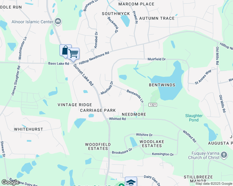 map of restaurants, bars, coffee shops, grocery stores, and more near 8408 Sarazen Place in Fuquay-Varina