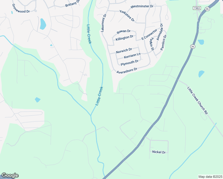 map of restaurants, bars, coffee shops, grocery stores, and more near 403 Tall Pines Lane in Clayton