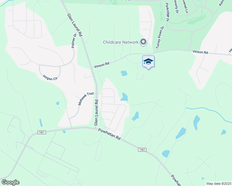map of restaurants, bars, coffee shops, grocery stores, and more near 114 Skyway Drive in Clayton