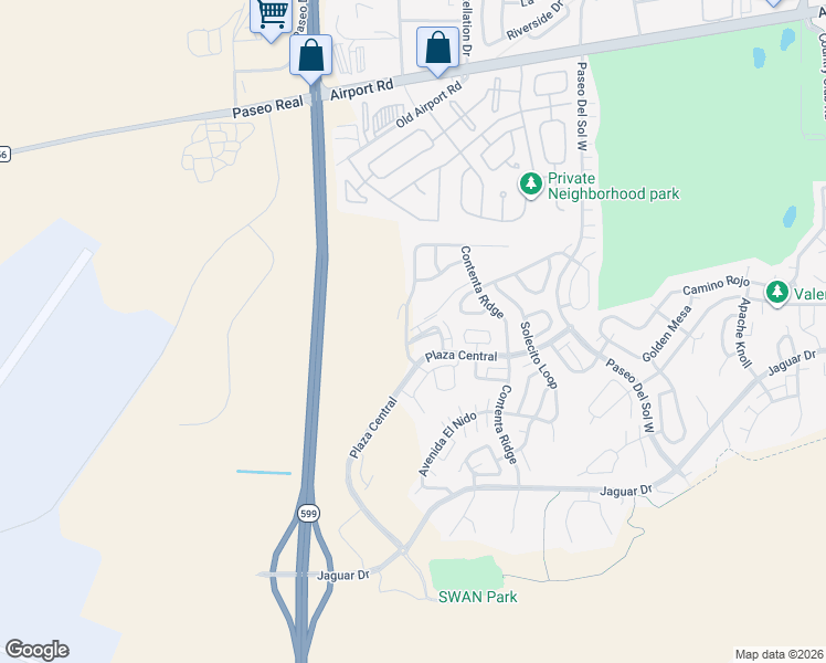 map of restaurants, bars, coffee shops, grocery stores, and more near 4405 Contenta Ridge in Santa Fe