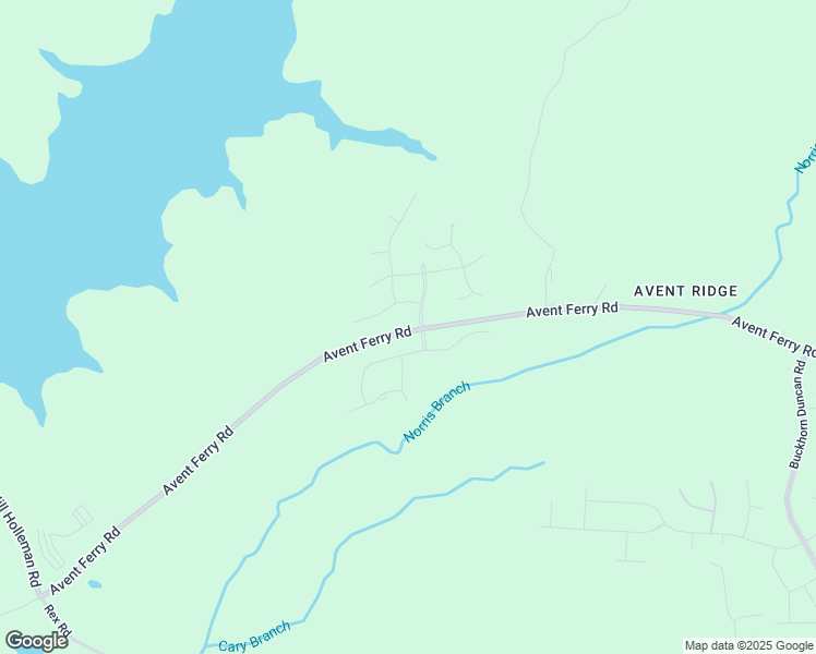 map of restaurants, bars, coffee shops, grocery stores, and more near 2851 Avent Ferry Road in Holly Springs
