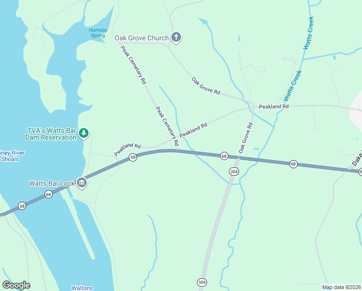 map of restaurants, bars, coffee shops, grocery stores, and more near in Akeman Crossroad