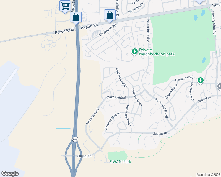 map of restaurants, bars, coffee shops, grocery stores, and more near 7252 Vuelta De La Luz in Santa Fe