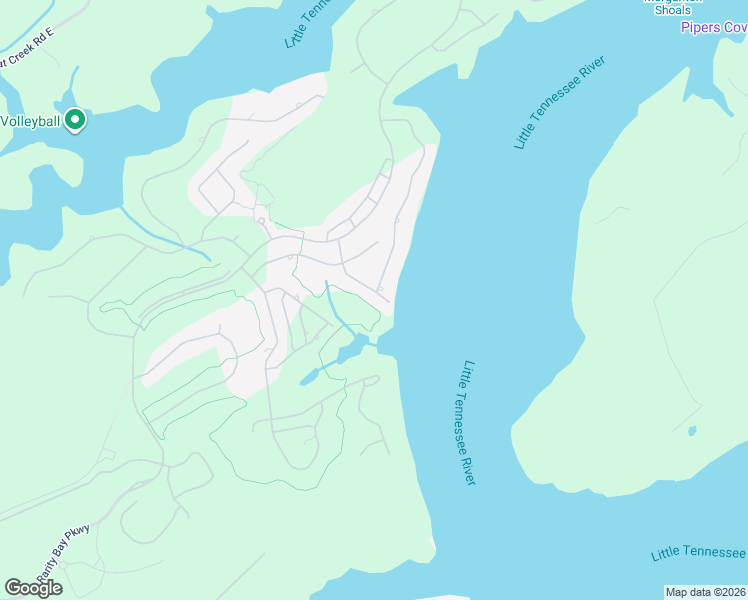 map of restaurants, bars, coffee shops, grocery stores, and more near 160 Blue Jay Avenue in Vonore