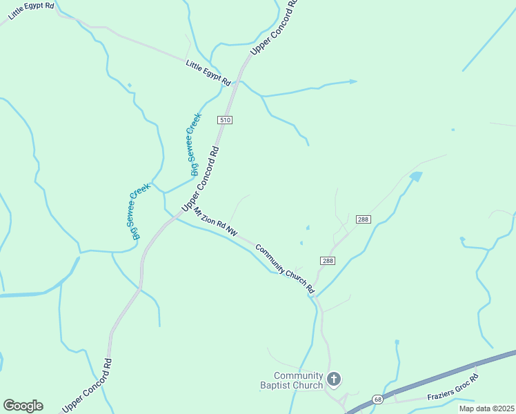 map of restaurants, bars, coffee shops, grocery stores, and more near 410 Mount Zion Road Northwest in Ten Mile