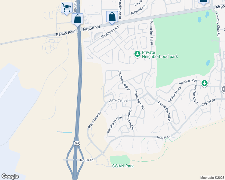 map of restaurants, bars, coffee shops, grocery stores, and more near 7252 Vuelta De La Luz in Santa Fe