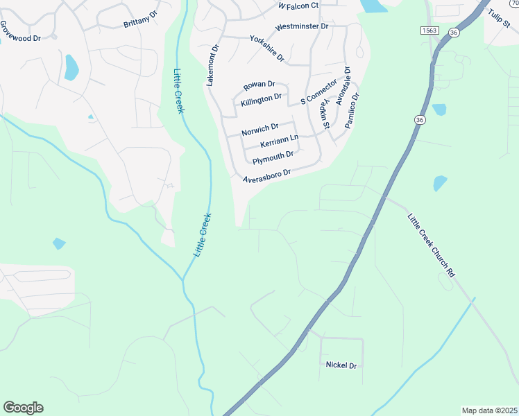 map of restaurants, bars, coffee shops, grocery stores, and more near 408 Tall Pines Lane in Clayton