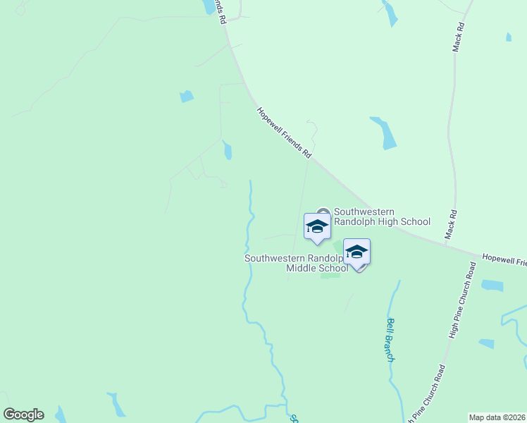 map of restaurants, bars, coffee shops, grocery stores, and more near 2500 Westgate Road in Asheboro