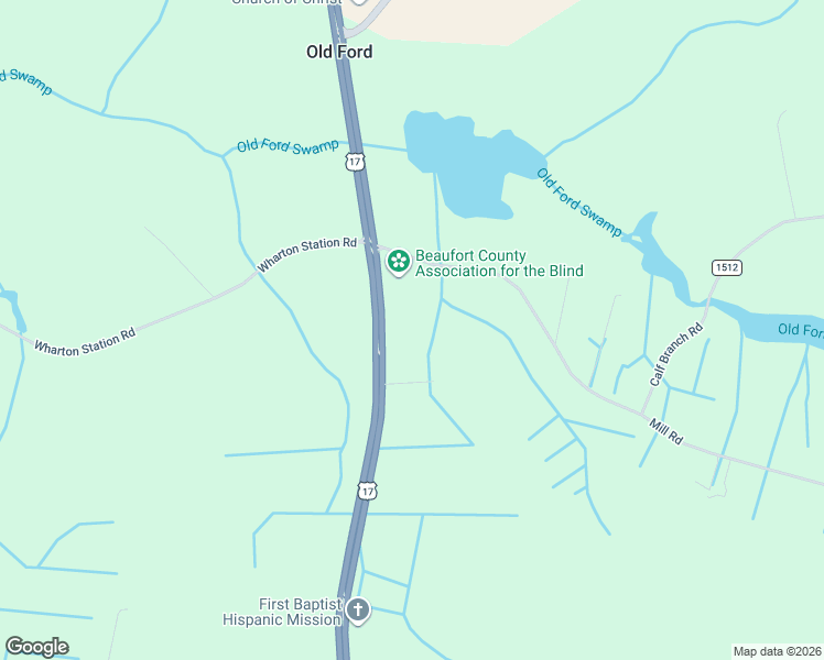 map of restaurants, bars, coffee shops, grocery stores, and more near 5334 U.S. 17 in Washington