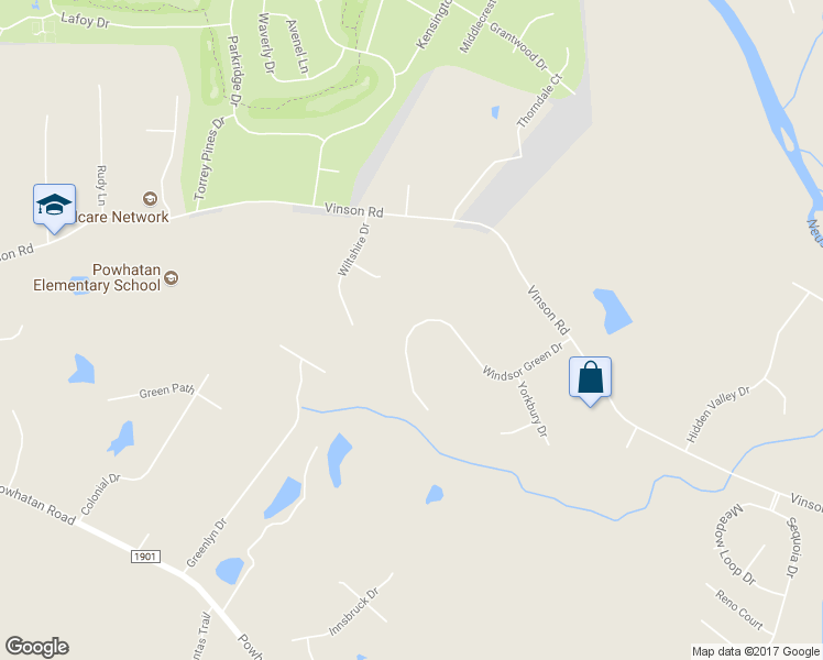 map of restaurants, bars, coffee shops, grocery stores, and more near 174 Windsor Green Drive in Clayton