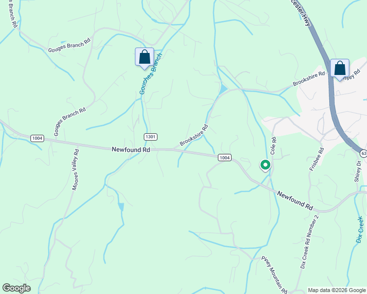 map of restaurants, bars, coffee shops, grocery stores, and more near 336 Newfound Road in Leicester