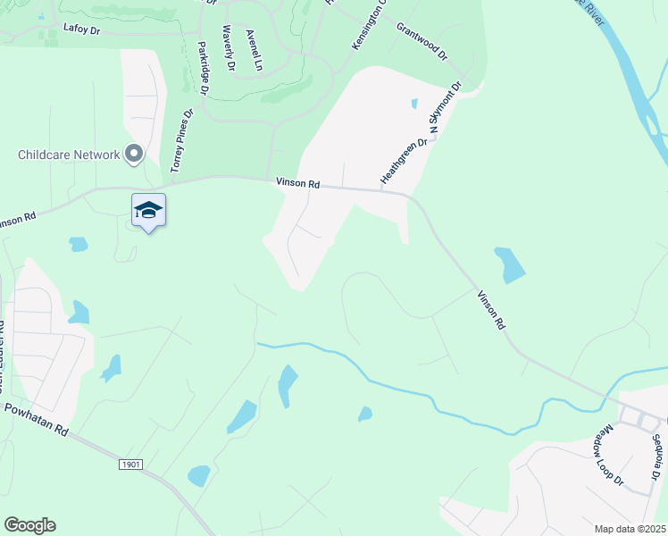 map of restaurants, bars, coffee shops, grocery stores, and more near 174 Windsor Green Drive in Clayton
