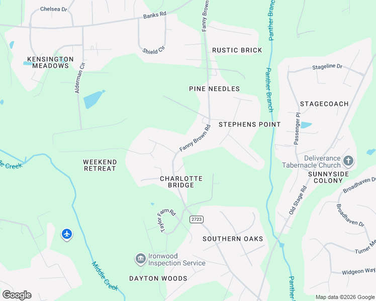 map of restaurants, bars, coffee shops, grocery stores, and more near 10516 Fanny Brown Road in Raleigh