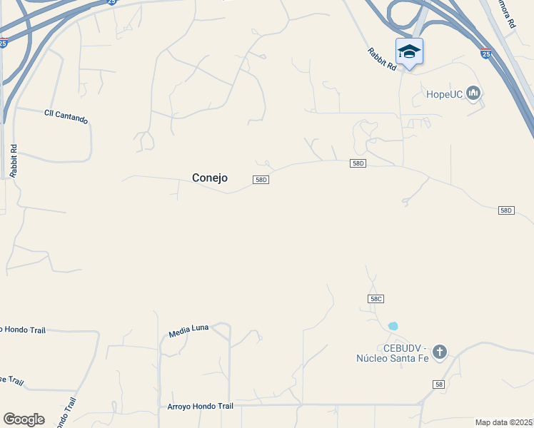 map of restaurants, bars, coffee shops, grocery stores, and more near 46 Old Agua Fria Road West in Santa Fe