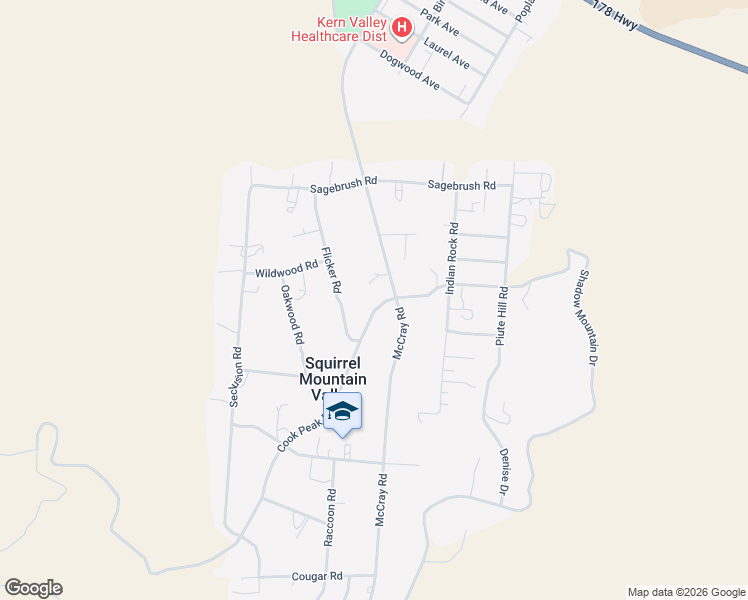 map of restaurants, bars, coffee shops, grocery stores, and more near 3703 McCray Road in Mountain Mesa