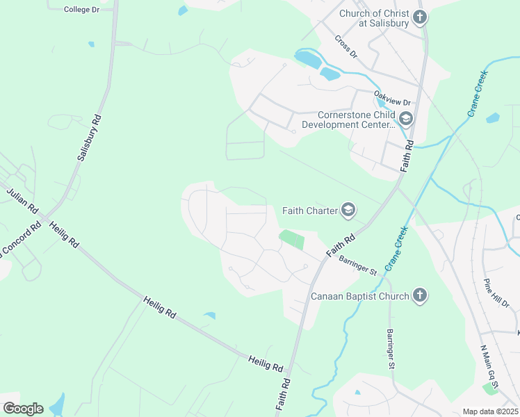 map of restaurants, bars, coffee shops, grocery stores, and more near 406 Drake Lane in Granite Quarry