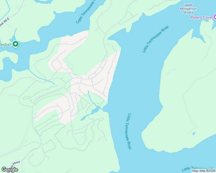 map of restaurants, bars, coffee shops, grocery stores, and more near 269 Rock Point Drive in Vonore