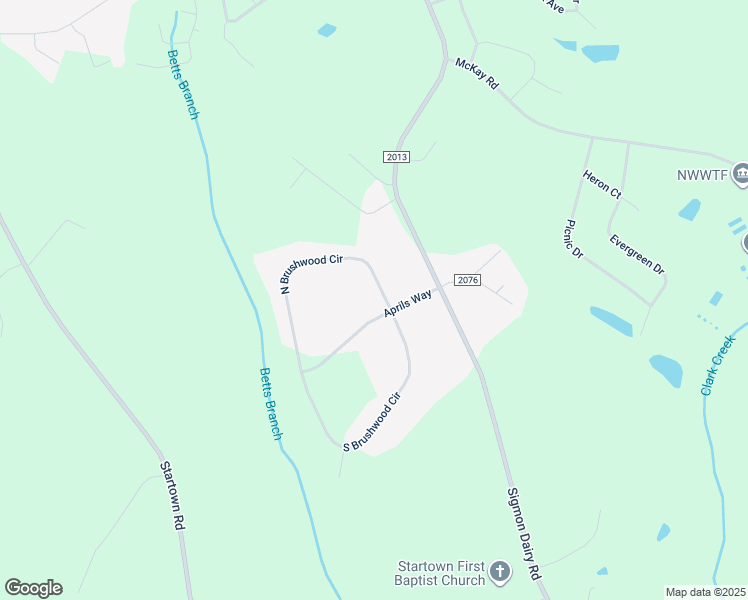 map of restaurants, bars, coffee shops, grocery stores, and more near 2821 North Brushwood Circle in Newton