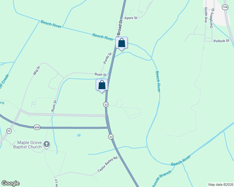map of restaurants, bars, coffee shops, grocery stores, and more near 857 South Broad Street in Lexington