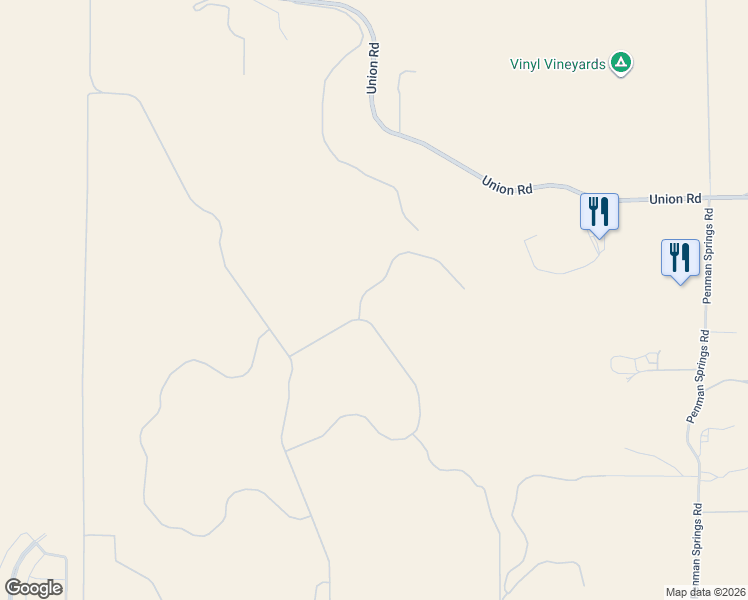 map of restaurants, bars, coffee shops, grocery stores, and more near Rita Street in Paso Robles