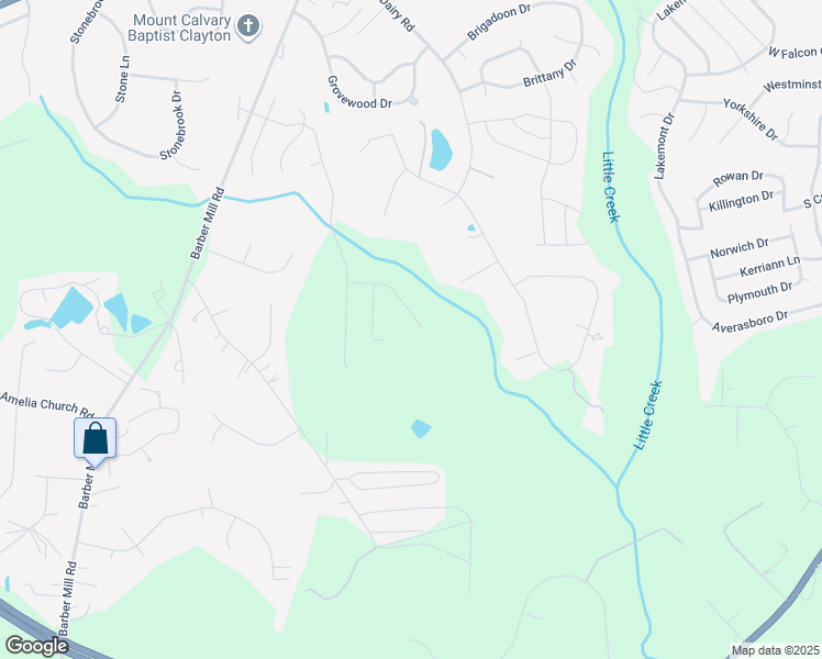 map of restaurants, bars, coffee shops, grocery stores, and more near 333 Steeplechase Boulevard in Clayton