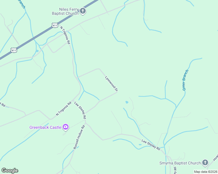 map of restaurants, bars, coffee shops, grocery stores, and more near 1480 Lynnwood Dr in Greenback