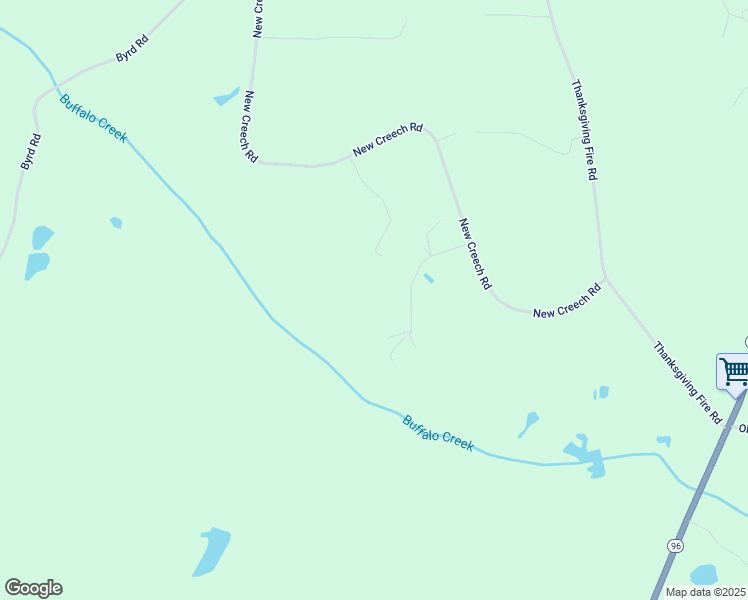 map of restaurants, bars, coffee shops, grocery stores, and more near 527 New Creech Road in Selma