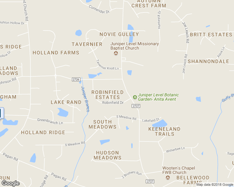 map of restaurants, bars, coffee shops, grocery stores, and more near 9209 Woodthrush Court in Raleigh