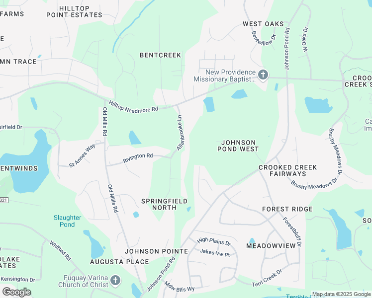 map of restaurants, bars, coffee shops, grocery stores, and more near 4937 Allanbrooke Lane in Fuquay Varina