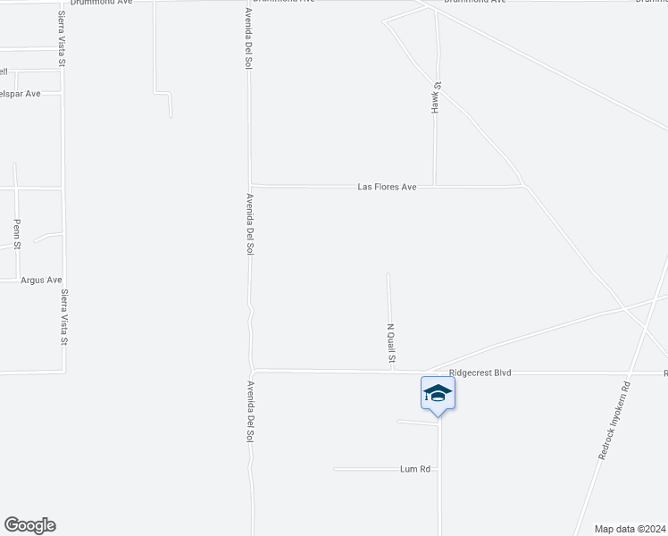 map of restaurants, bars, coffee shops, grocery stores, and more near North Quail Street in Inyokern