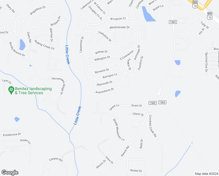 map of restaurants, bars, coffee shops, grocery stores, and more near 406 Averasboro Drive in Clayton