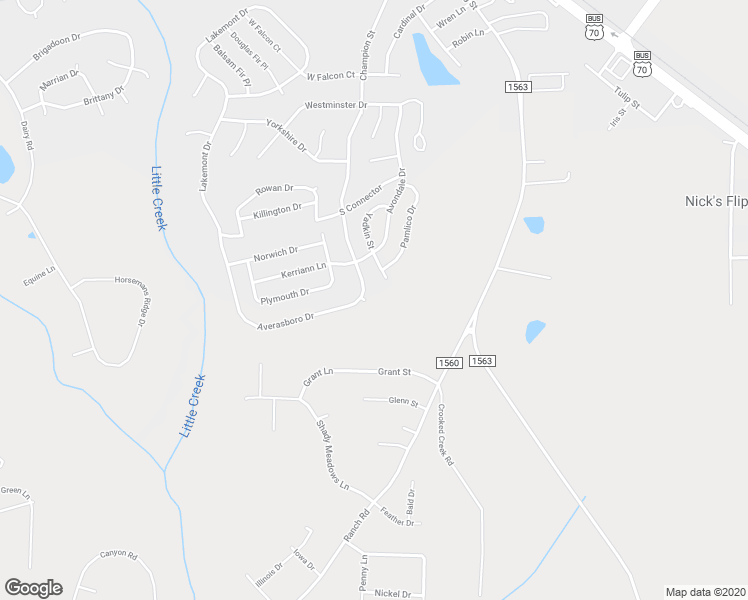 map of restaurants, bars, coffee shops, grocery stores, and more near 15 Bevington Court in Clayton