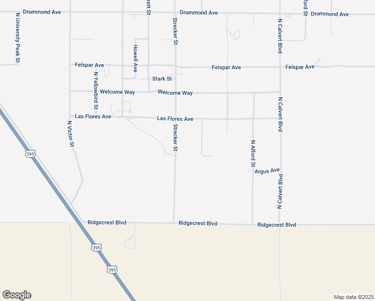 map of restaurants, bars, coffee shops, grocery stores, and more near 354 Strecker Street in Ridgecrest