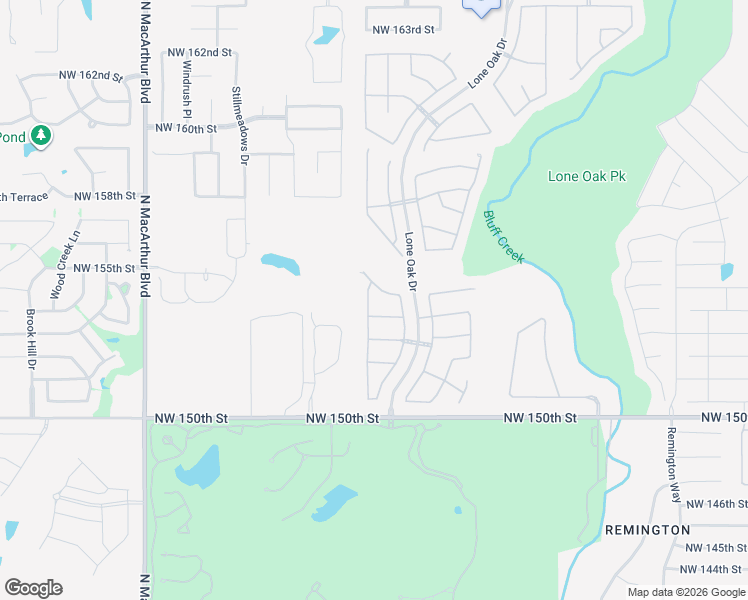 map of restaurants, bars, coffee shops, grocery stores, and more near 15508 Western Vista Drive in Edmond