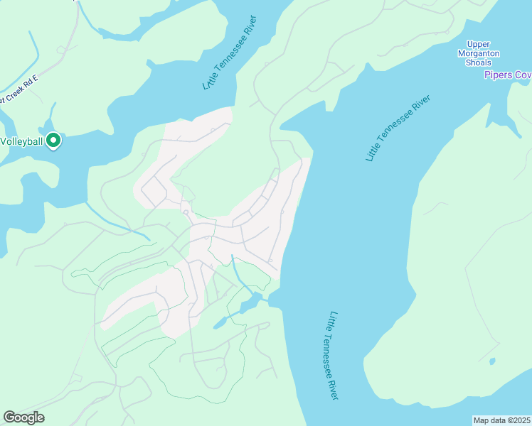 map of restaurants, bars, coffee shops, grocery stores, and more near 524 Rarity Bay Parkway in Vonore