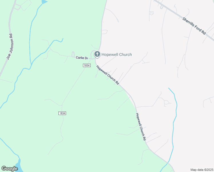map of restaurants, bars, coffee shops, grocery stores, and more near 2333 Hopewell Church Road in Catawba County