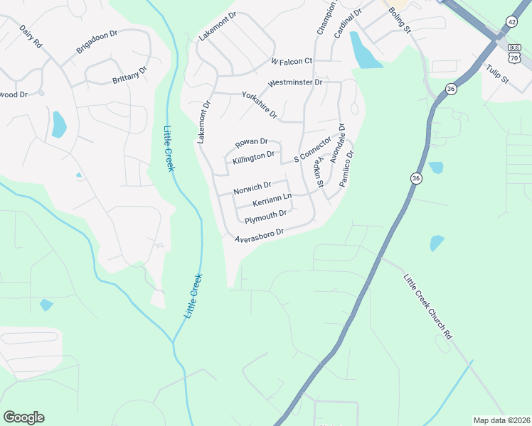 map of restaurants, bars, coffee shops, grocery stores, and more near 146 Plymouth Drive in Clayton