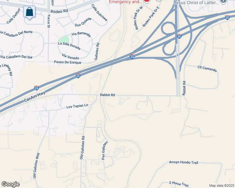 map of restaurants, bars, coffee shops, grocery stores, and more near 110 B Old Agua Fria Road in Santa Fe