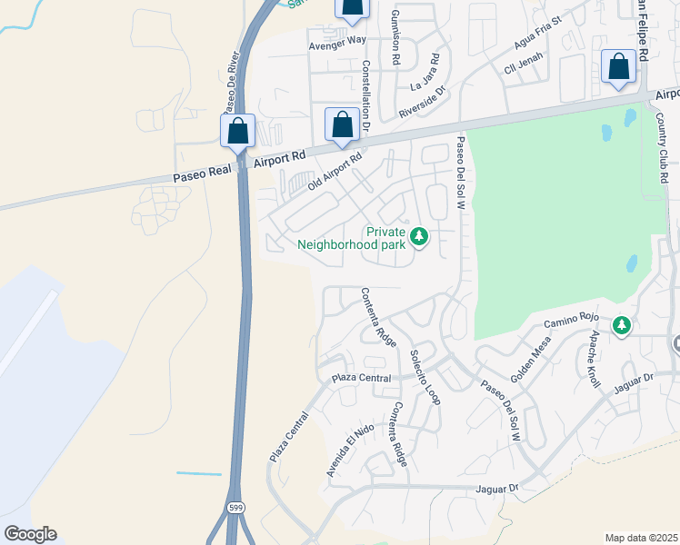 map of restaurants, bars, coffee shops, grocery stores, and more near 4223 Sundance Street in Santa Fe