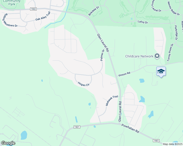 map of restaurants, bars, coffee shops, grocery stores, and more near 201 Lopez Lane in Clayton