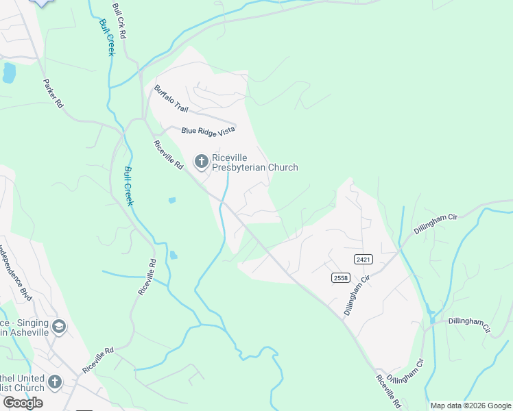 map of restaurants, bars, coffee shops, grocery stores, and more near 11 Shady Ridge Lane in Asheville