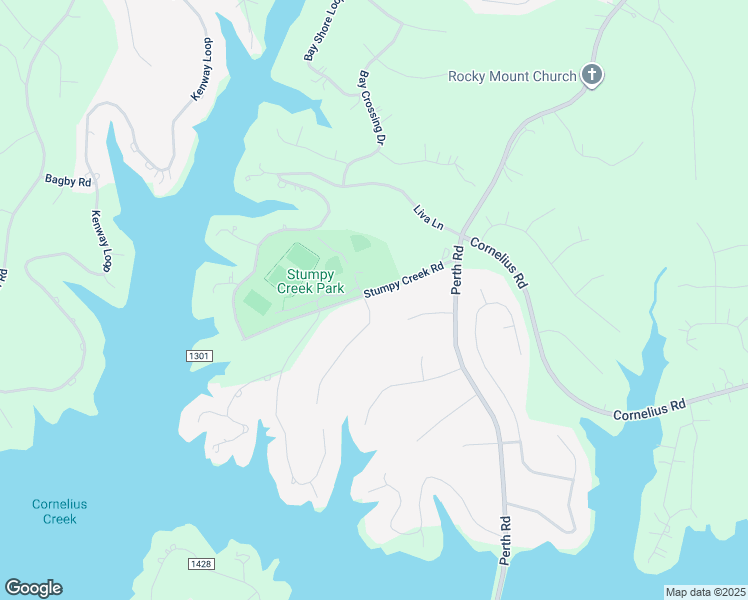 map of restaurants, bars, coffee shops, grocery stores, and more near 151 Stumpy Creek Road in Mooresville