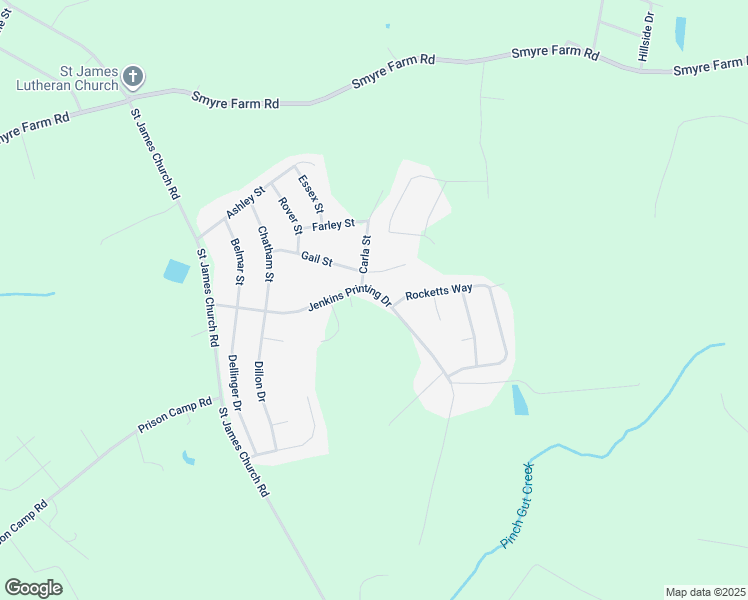 map of restaurants, bars, coffee shops, grocery stores, and more near 2063 Jenkins Printing Drive in Newton