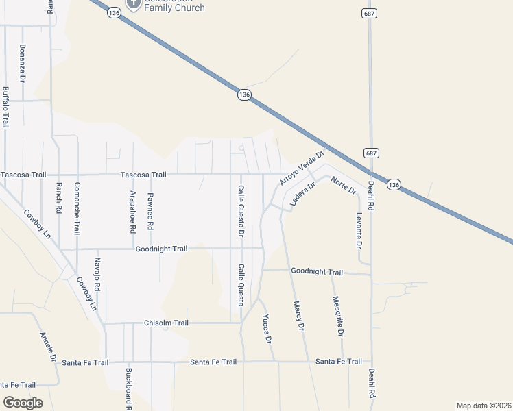 map of restaurants, bars, coffee shops, grocery stores, and more near 200-212 Jose Poco St in Fritch