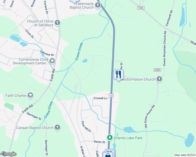 map of restaurants, bars, coffee shops, grocery stores, and more near 1309 Wrenwood Court in Salisbury