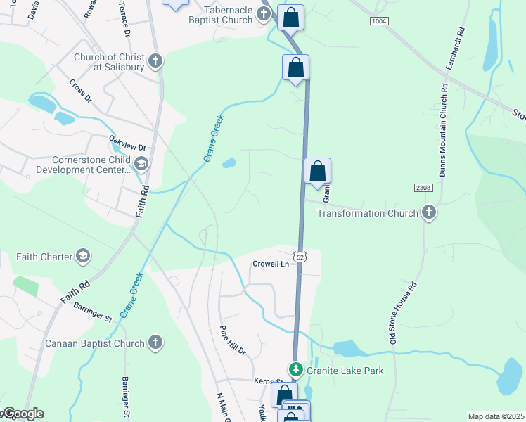 map of restaurants, bars, coffee shops, grocery stores, and more near 1309 Wrenwood Court in Salisbury