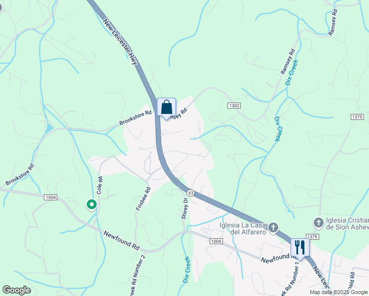 map of restaurants, bars, coffee shops, grocery stores, and more near 22 Blue Ridge Acres Road in Asheville