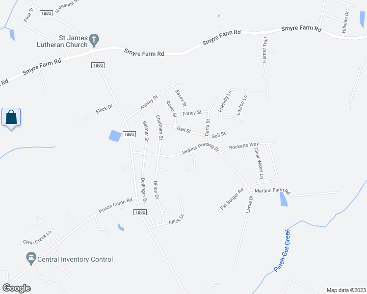 map of restaurants, bars, coffee shops, grocery stores, and more near 1888 Jenkins Printing Drive in Newton